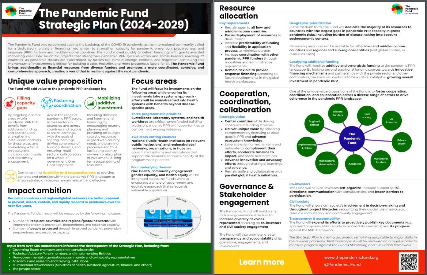 Strategic Plan executive summary 2 pager