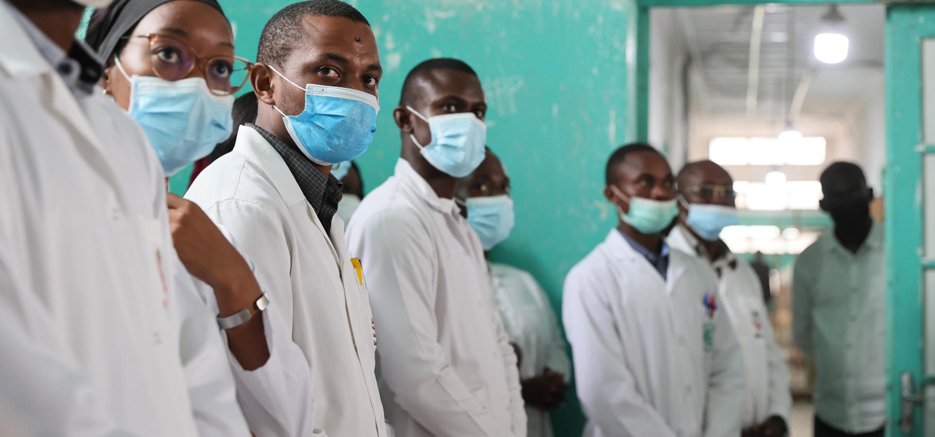 Health workers of the National Public Health Laboratory of the Republic of Congo