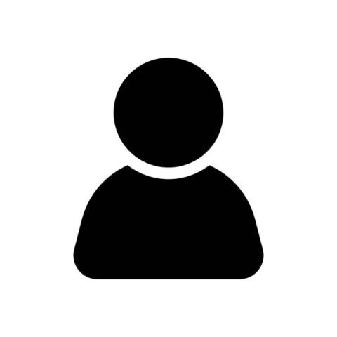 Person graphic, black on white background