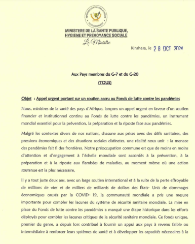 H.E. Dr. Samuel Roger Kamba Mulanda H.E. Dr. Samuel Roger Kamba Mulanda