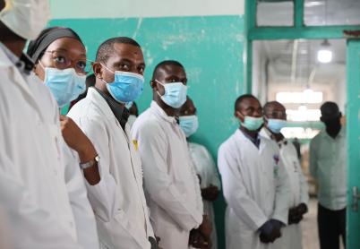 Health workers of the National Public Health Laboratory of the Republic of Congo