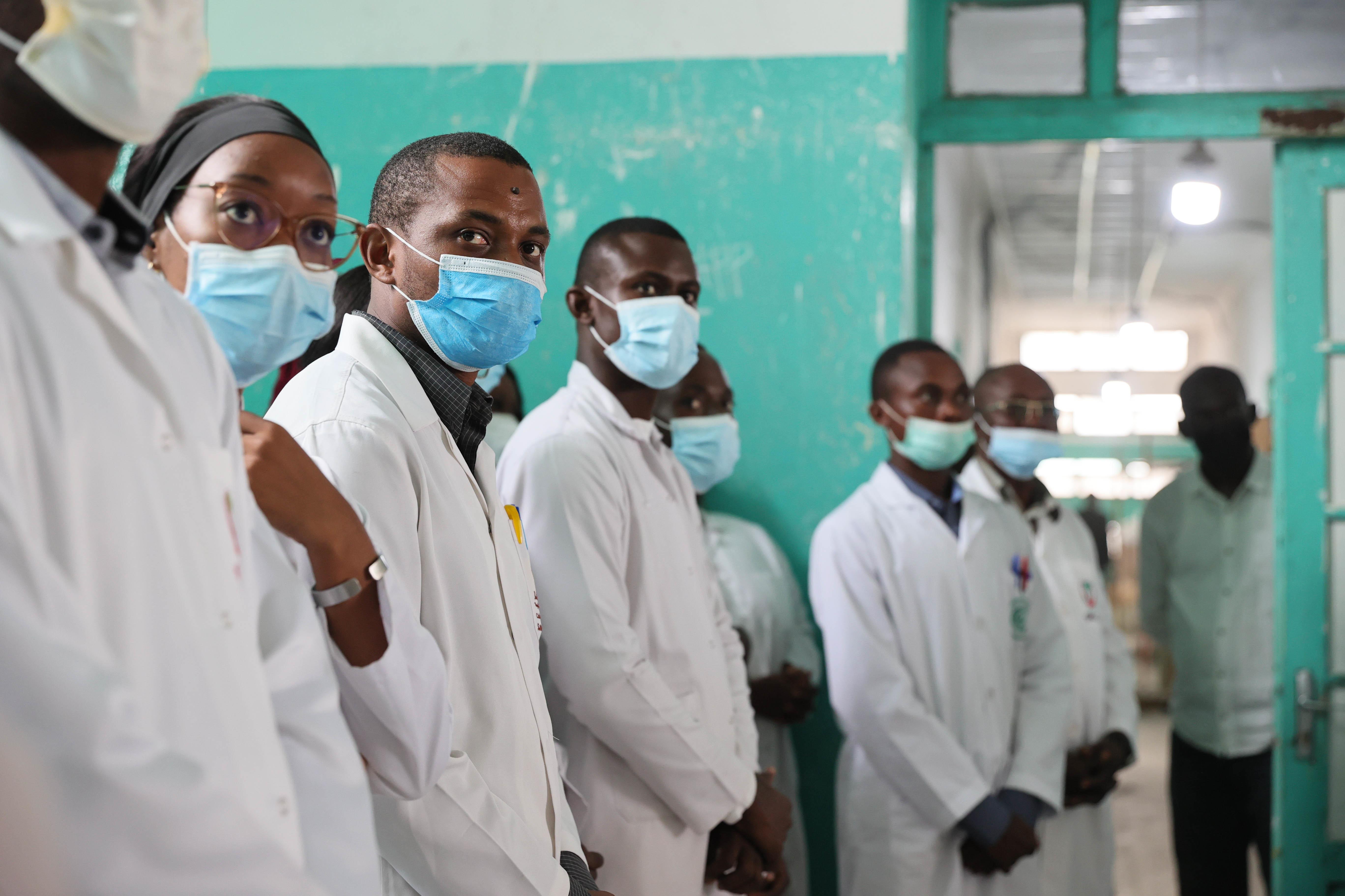 Health workers of the National Public Health Laboratory of the Republic of Congo